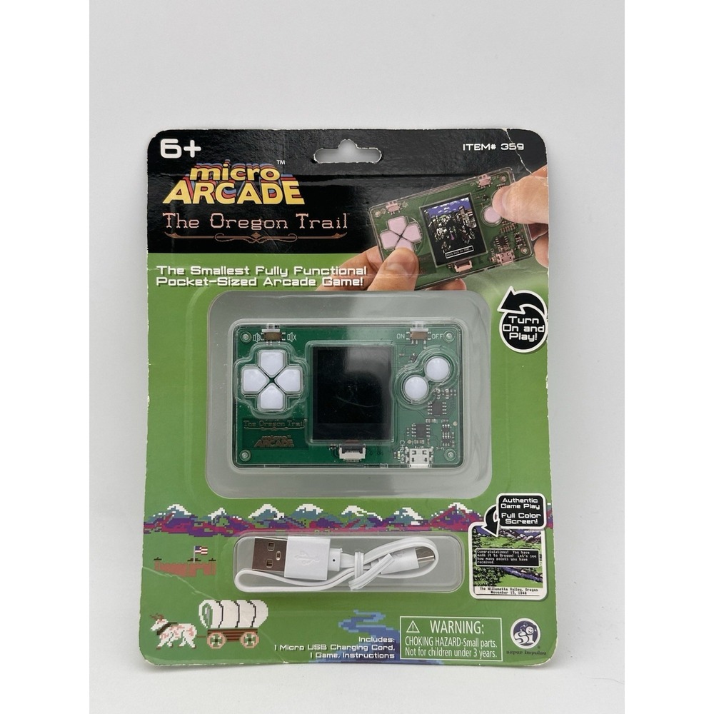 Micro Arcade - The Oregon Trail - Pocket-Sized Handheld Game - New